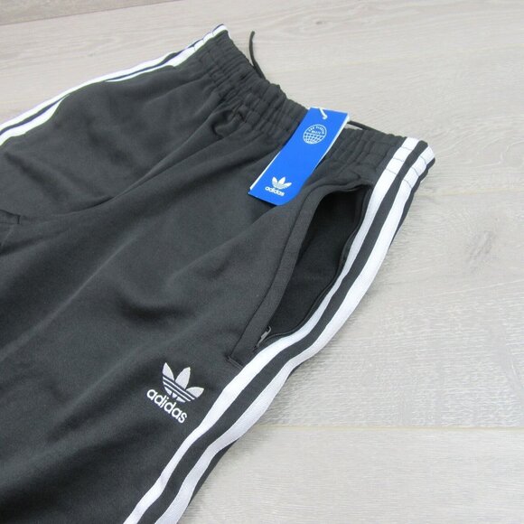 Adidas Originals Adicolor 3 Stripes Track Pants Mens Size Small Black NEW - Picture 4 of 14
